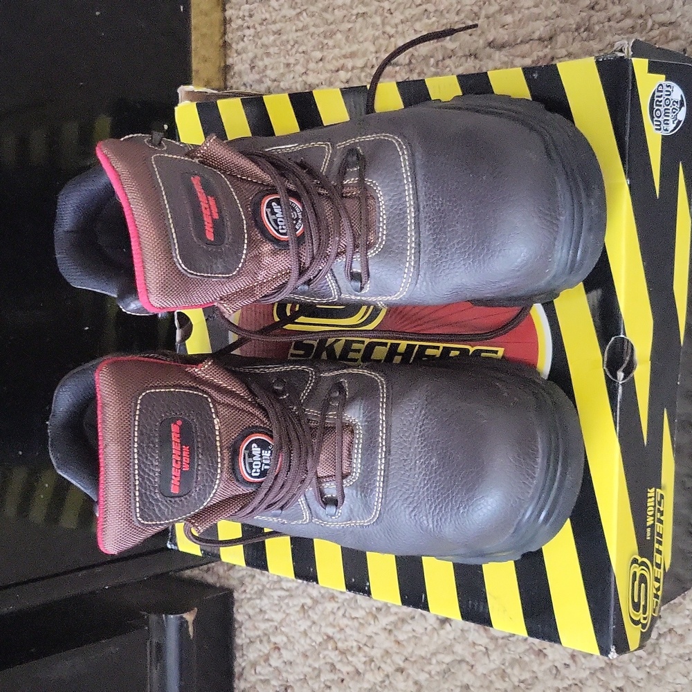 Skechers Work Boots. Men's size 12; barely worn!